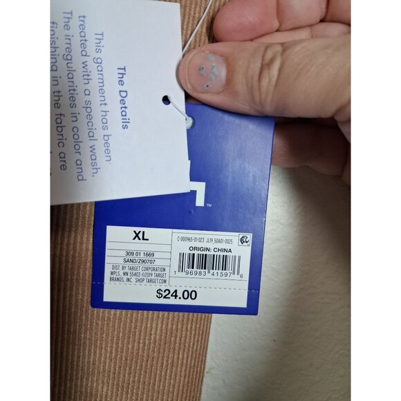 NWT Joy Lab High Rise Shorts Bicycle Athletic Stretchy Casual Brown Size XL - Picture 3 of 5